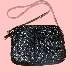 Kate Spade Black Sequin Evening Bag